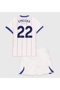 Chelsea Emmanuel Emegha #22 Jalkapallovaatteet Lasten Kolmas peliasu 2026-27 Lyhythihainen (+ Lyhyet housut)
